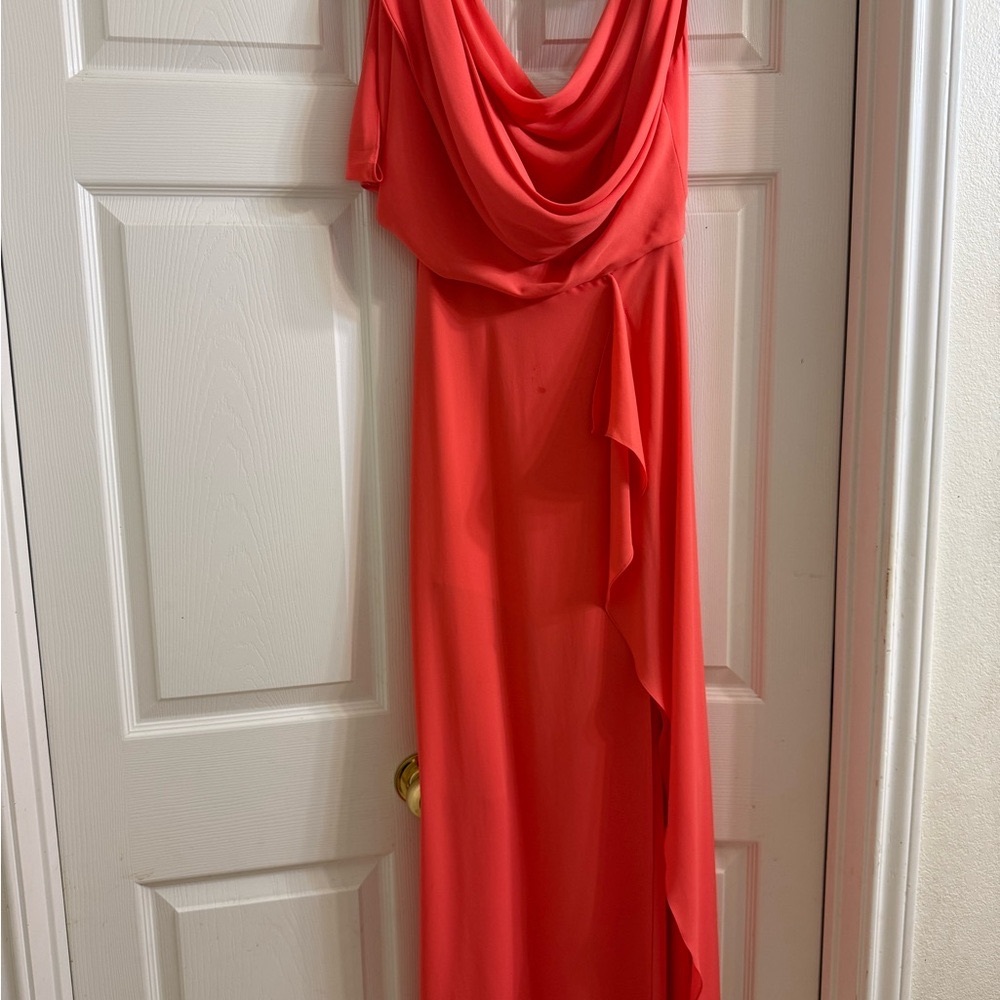 BCBGMaxAzria Red Backless Dress